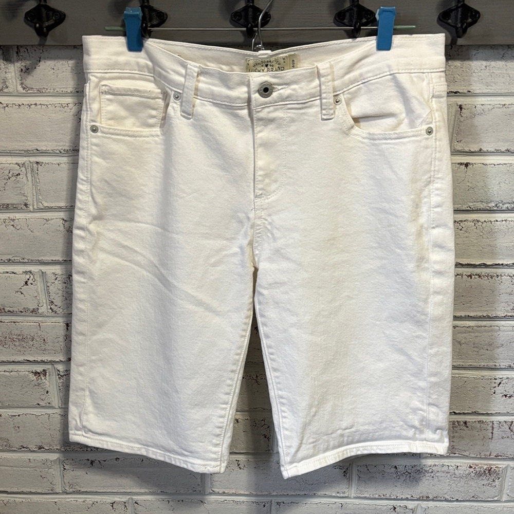Lucky Brand White Bermuda Jean Shorts Size 29